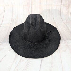 Akubra Cowboss Black Felt Hat - Made in Australia - Size 59